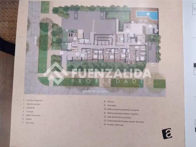 Departamento en venta de 1 dorm. en Ñuñoa