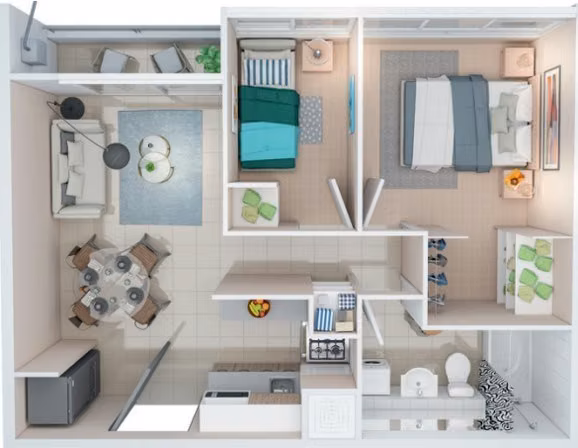 Departamento NUEVO venta de 1,2 Y 3 dorm en Metro Cerrillos