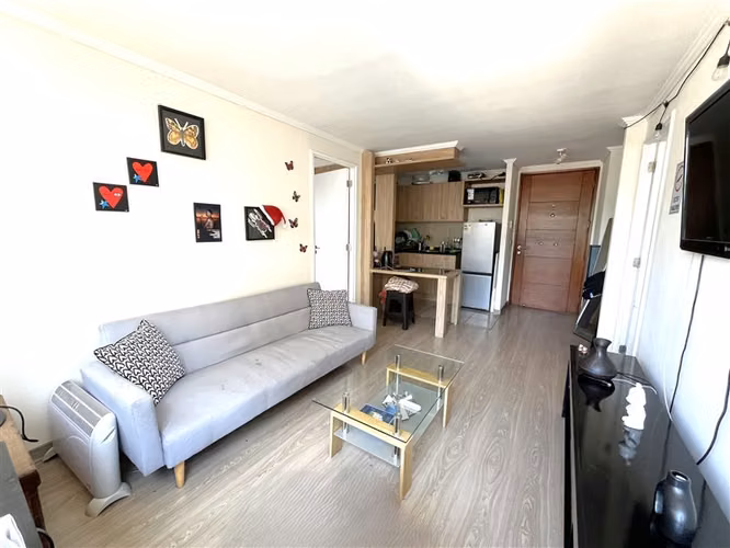 Departamento Mariposa en venta de 2 dorm. en Santiago