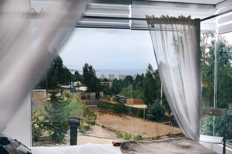 Parcela arriendo Amoblada Vista al mar piscina en Algarrobo