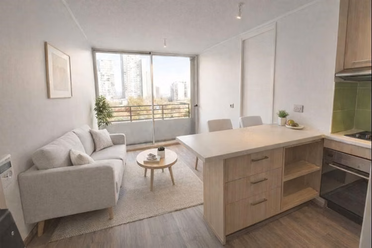 Departamento en venta de 1 dorm. en Estación Central