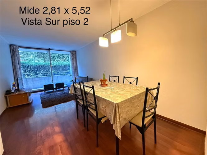 Dpto 2D 2B Tarapacá 60/62m2 living amplio piso 2 Sur Oriente