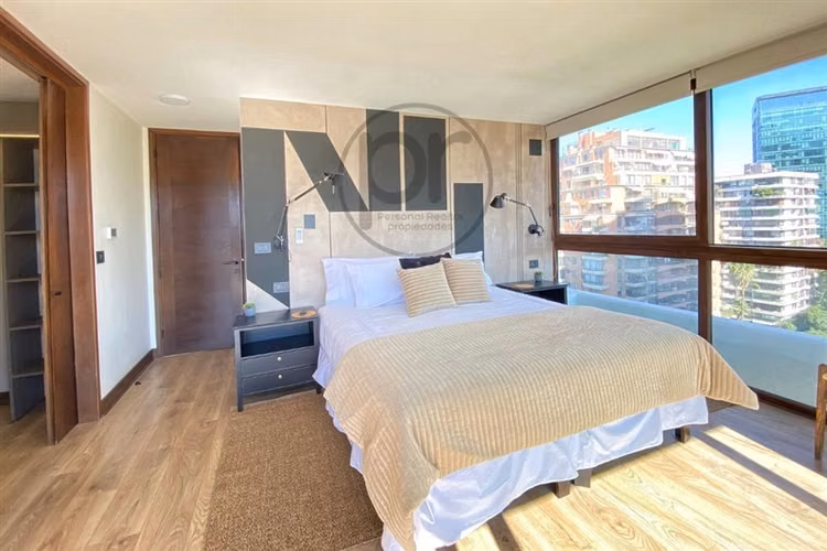 El Golf, arriendo amoblado, 3D/3B, estar, GGCC incluidos