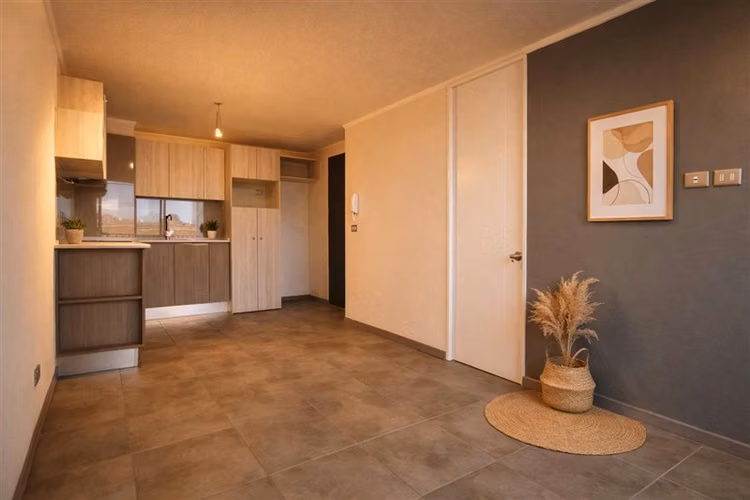 Depto en venta de 1 dormitorio en La Cisterna