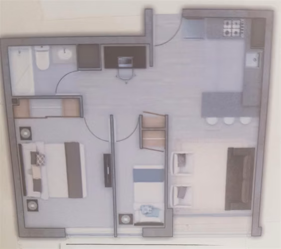 Atención inversinistas! Venta depto 2D 1B San Joaquín