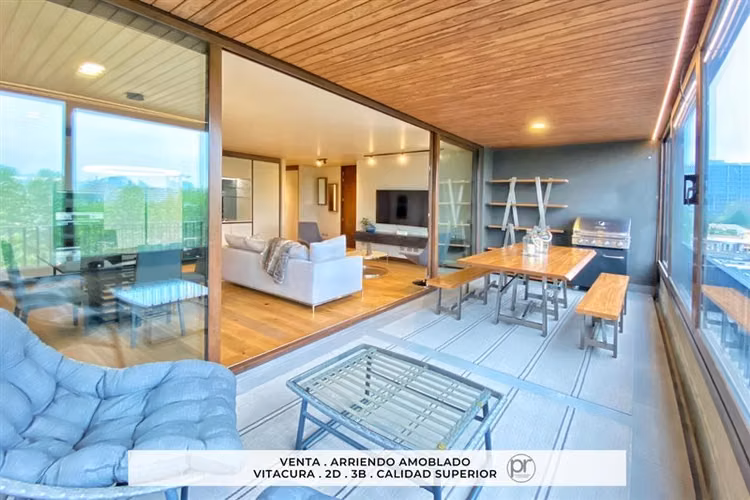 Arriendo amoblado Vitacura, 2 dorm en suite+visitas/ calidad