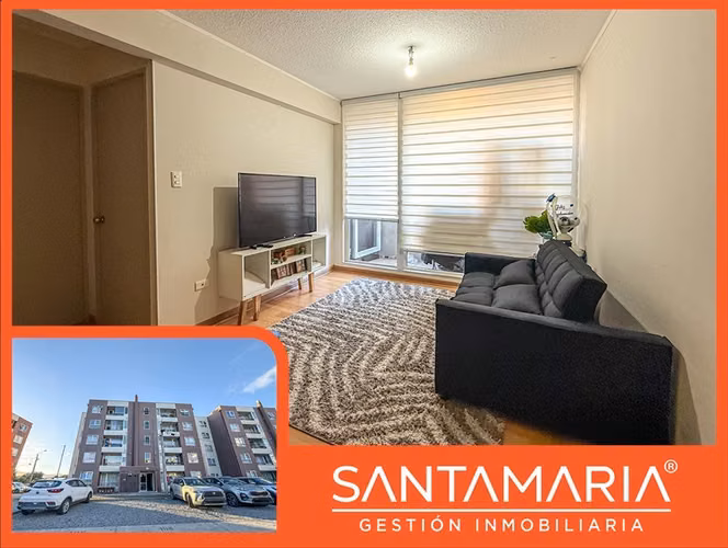 Departamento en venta de 2 dorm. en Manquimavida Chiguayante