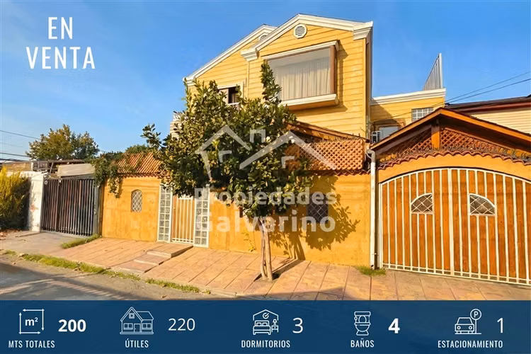 Casa en Venta en Quilicura 3 Suites Amoblada Quincho