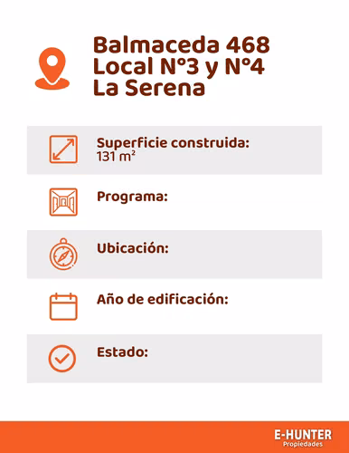OFERTA ESPECIAL – 2 LOCALES COMERCIALES EN PLENO CENTRO DE LA SERENA