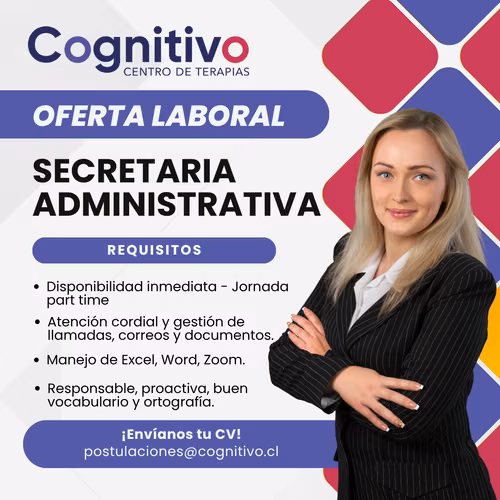Buscamos Secretaria Administrativa