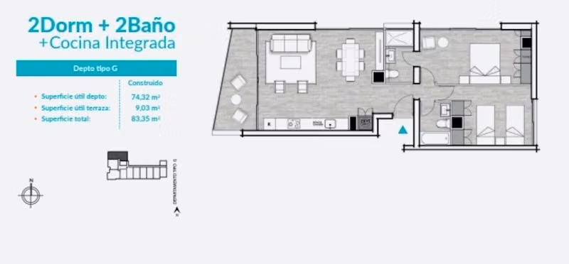 Departamento PROYECTO EDIFICIO PLAYA PEÑUELAS UN SUEÑO JUNTO AL MAR