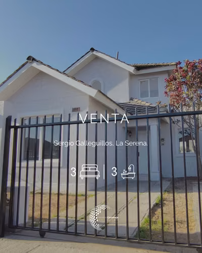 Casa 3D/3B en Serena Oriente | 2 pisos + patio y estacionamiento | La Serena