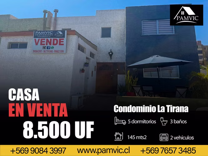 Casa en Venta en Condominio La Tirana