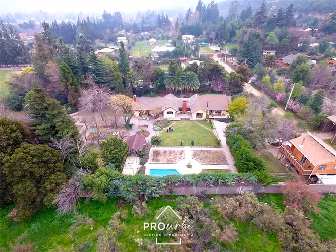 Venta Casa en sitio de 5.000 m2, El Manzano, S. Jose Maipo