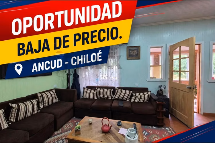 Casa 160 m amoblada-terreno 5000- ancud chiloe - Imagen 2