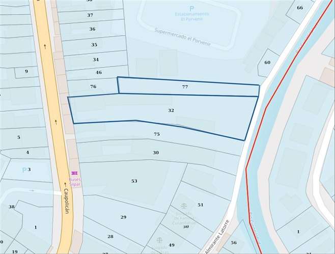 Sitio en venta en el centro de Curanilahue
