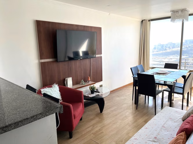 Arriendo Departamento 50 m2, 2 Habitaciones, Viña del Mar
