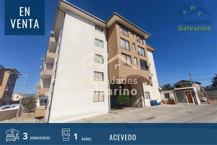 Departamento en venta de 3 dorm. en Coquimbo