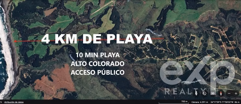 Vende Parcela 5104m2 en Pichilemu