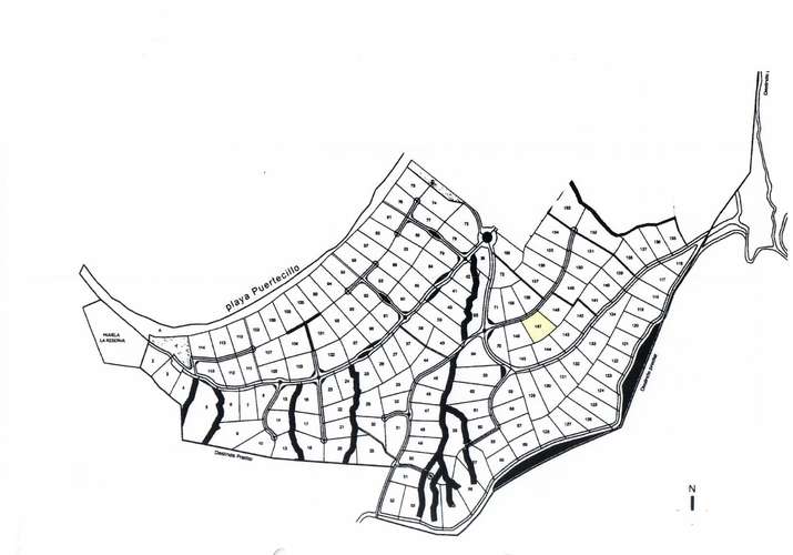 Puertecillo, terreno plano de 5.600 m2 en venta en condominio Punta Puertecillo. Vista al mar.