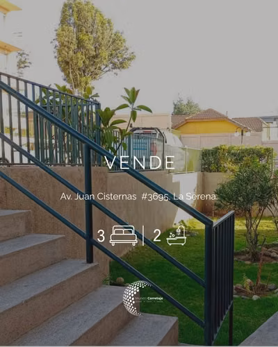 Departamento en Venta 3D 2B con terraza, bodega y Estacionamiento – Av. Juan Cisternas La Serena