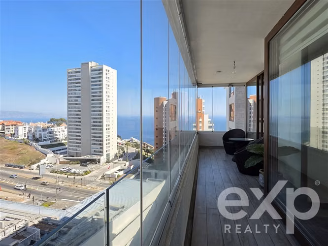 Arriendo de 2 dorm 90 mt2, Edmundo Eluchans Plaza, con vista