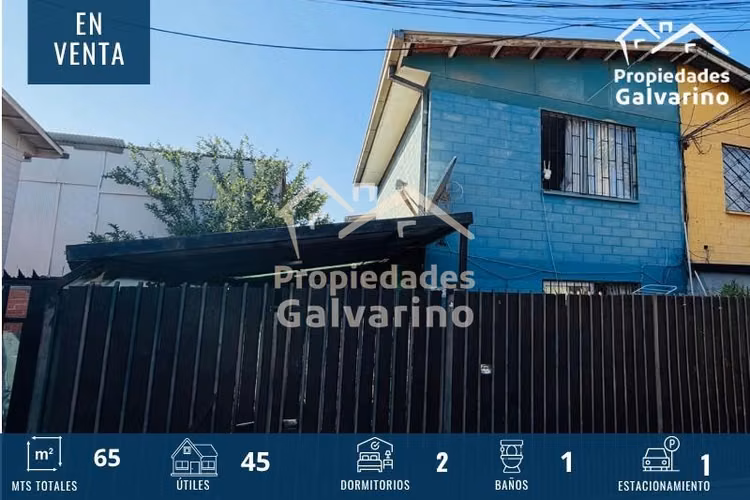 Casa en venta de 2D 1B . en Quilicura