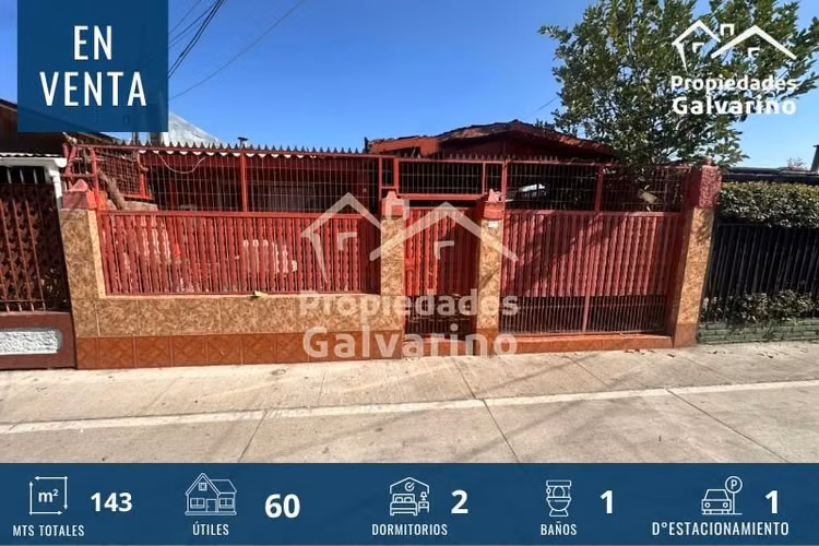 Casa en venta de 2 dorm. en Cerro Navia