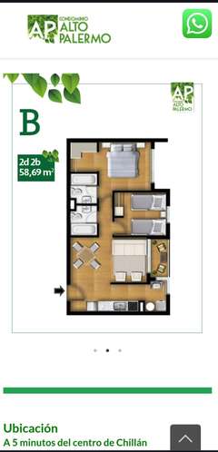 VENTA DEPARTAMENTO CONDOMINIO ALTOS DE PALERMO - Imagen 2