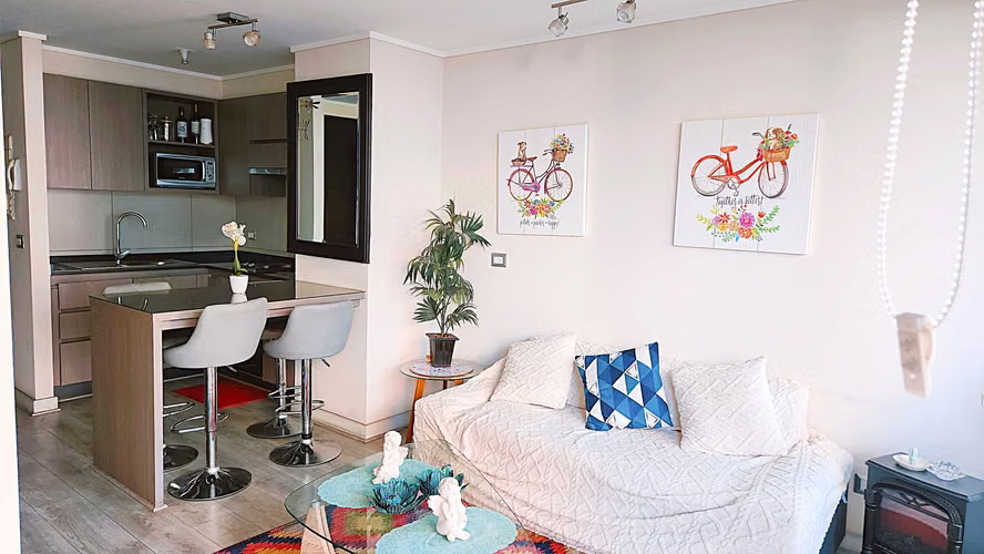 Vendo Depto 1D/1Baño/Est/ Cerca Barrio Italia (160540)