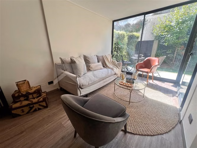 Depto 2D1B con gran jardín privado y terraza, Ñuñoa