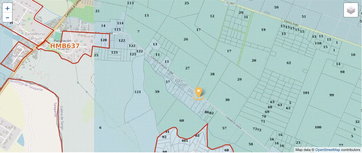 CALERA DE TAGO: PROPIEDAD 5.000 M2, CON PATIO ASFALTADO, 300 M2 OFIC. Y CASA CUIDADOR