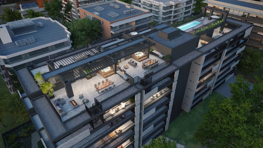 DEPTO 3D MODERNO CON TERRAZAS AMPLIAS EN PROVIDENCIA - Imagen 19