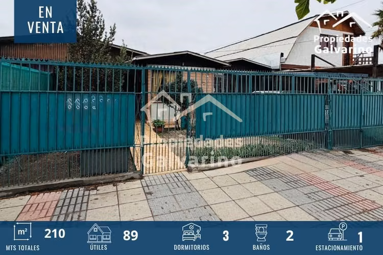 Casa en venta de 3d 2B . en San Joaquín