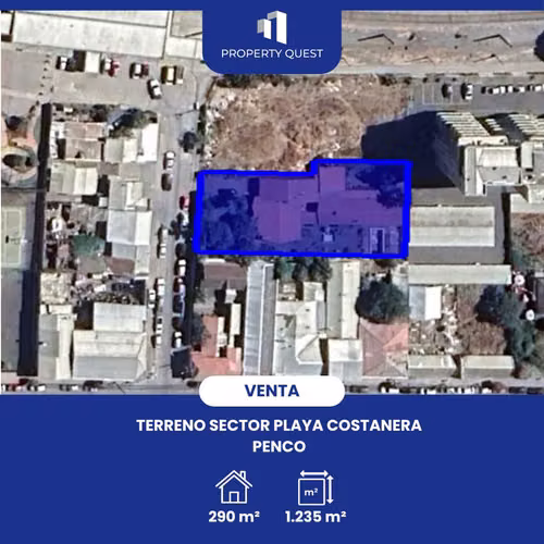 VENTA TERRENO A PASOS PLAYA PENCO (161587)