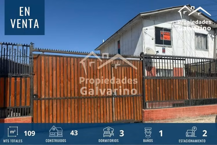 Casa esquina en venta de 3 dorm. en Coquimbo