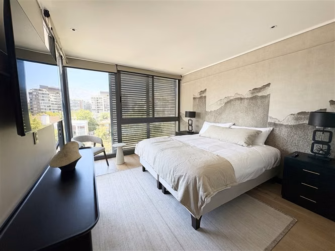 Hermoso departamento AMOBLADO en arriendo de 2 D en Vitacura