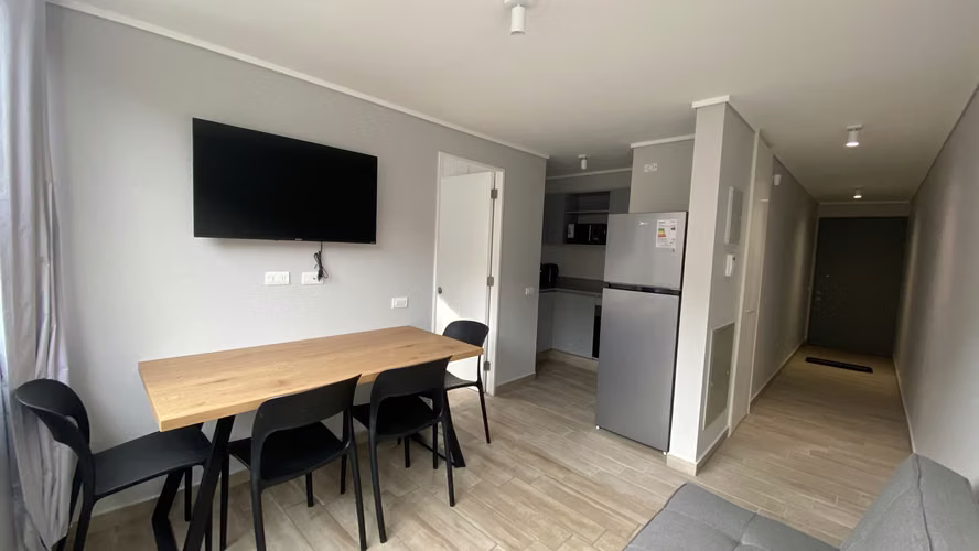 ARRIENDO 1D FULL AMOBLADO JUNTO AL PARQUE OHIGGINS