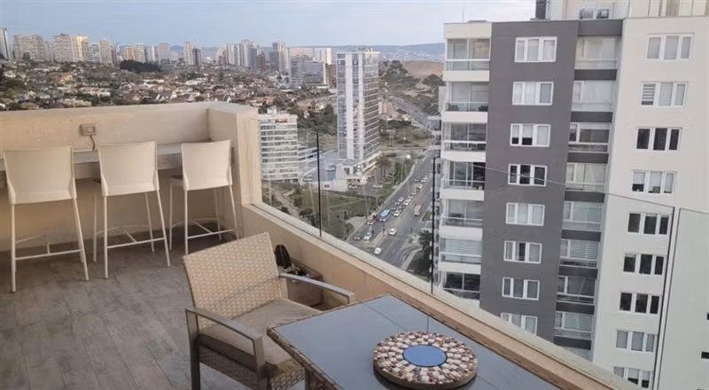 Arriendo Depto 2 dorm. 2 baños en Costa Montemar Concón