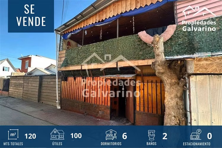Casa en venta de 6 dorm. en Renca
