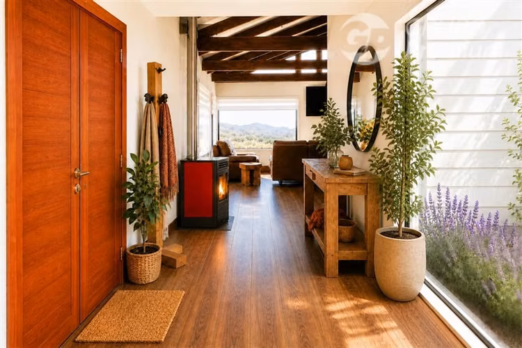 VENDO PARCELA CON MODERNA CASA, AMPLIOS ESPACIOS, TAMBILLLOS - Imagen 5