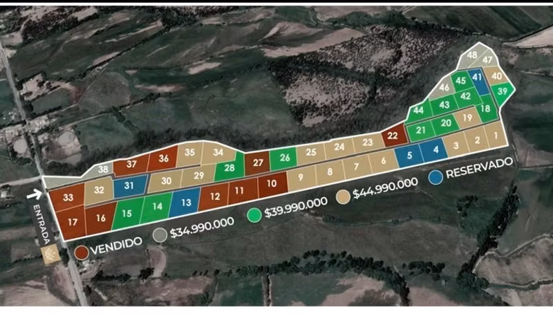 Parcelas 5000 m2 en en Venta en Talca Loteo 3 Reinas