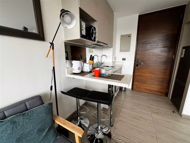 Departamento AMOBLADO en arriendo de 1 ambiente. en Macul