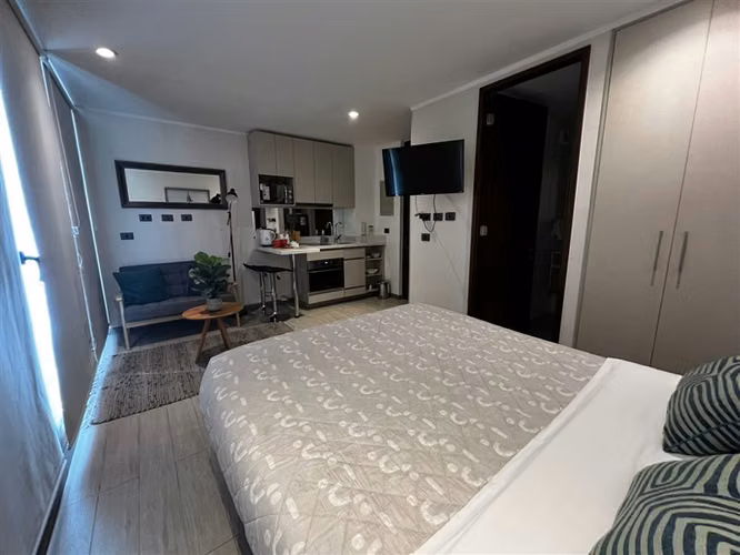Departamento AMOBLADO en arriendo de 1 ambiente. en Macul