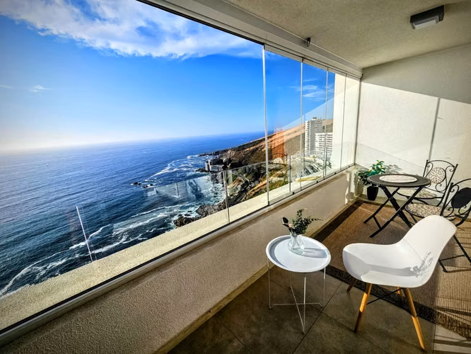 DEPARTAMENTO AMOBLADO CON HERMOSA VISTA AL MAR