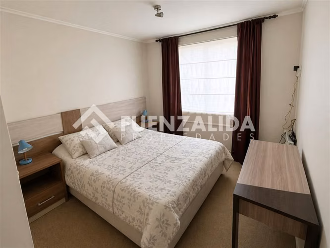 Departamento Acogedor Full Amoblado 2D+1B Conserjería 24hrs
