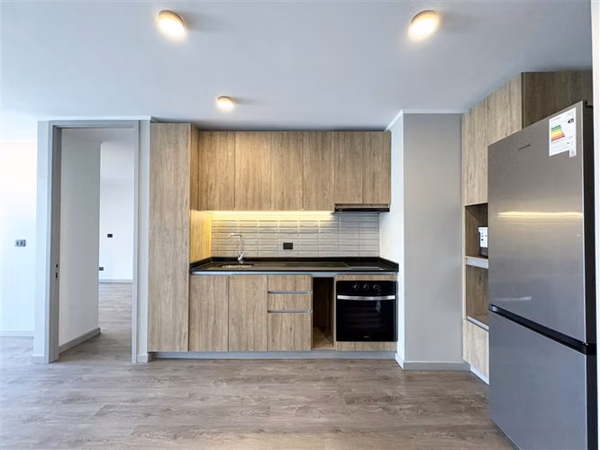 Departamento mariposa en arriendo de 2 dorm. en Providencia