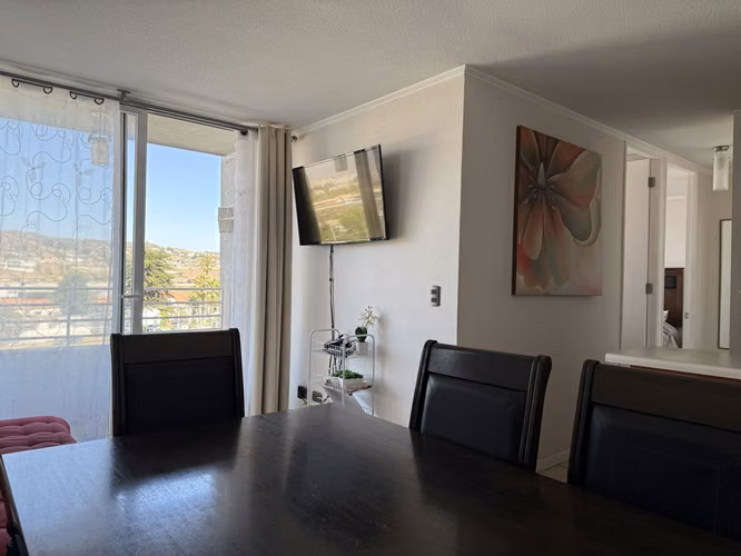 Inversionista , dpto amoblado, 2 dorm, 1 baño, a pasos del Casino Enjoy