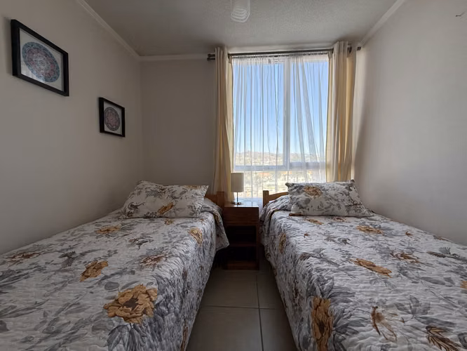 Inversionista , dpto amoblado, 2 dorm, 1 baño, a pasos del Casino Enjoy