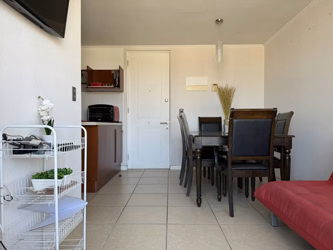 Inversionista , dpto amoblado, 2 dorm, 1 baño, a pasos del Casino Enjoy